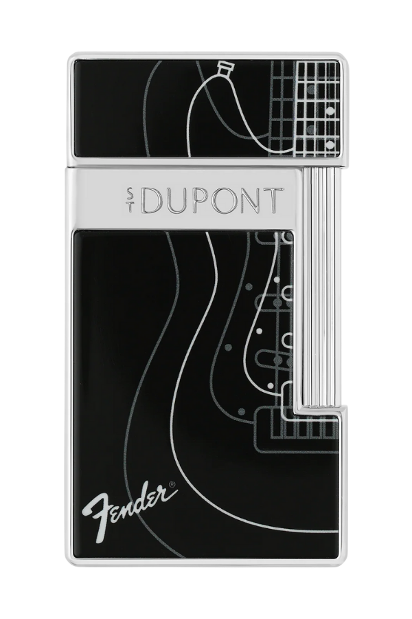 S.T. Dupont Slimmy Fender Siyah Puro Çakmağı 28025 - Image 1