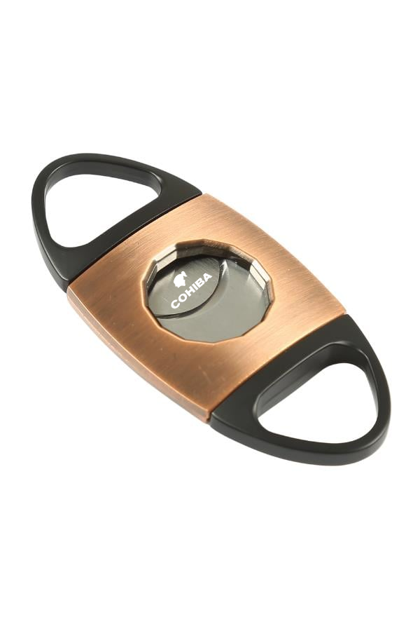 Cohiba Bronz-Siyah Desenli Metal Puro Makası Kesici - Image 1