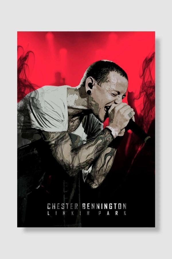 Kubdekor Chester Bennington - Linkin Park Müzik Poster Çerçevesiz Yüksek Kalite Müzik Afiş Duvar Poster - Image 1