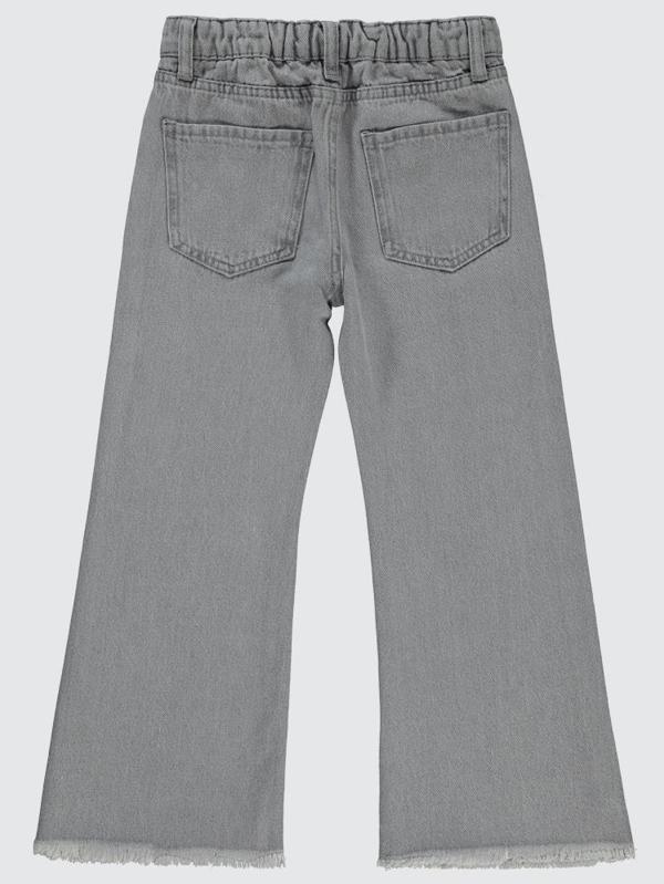 Civil Girls Paçası Püsküllü 6-9 Yaş Pantolon - Gri9-10 Yaş - Image 1