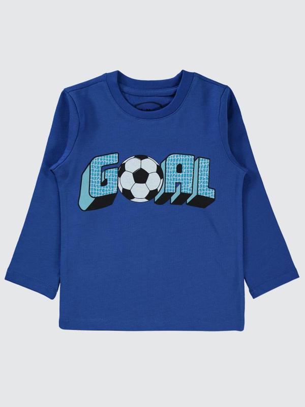 Civil Boys Goal Baskılı 2-5 Yaş Sweatshirt - Mavi2-3 Yaş - Image 1