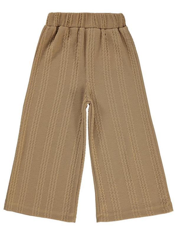 Civil Girls Bol Paça 2-5 Yaş Pantolon - Bej5-6 Yaş - Image 1