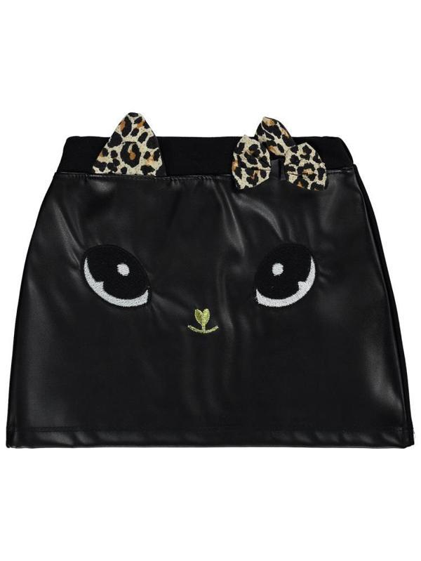 Civil Girls Kedi Nakışlı 2-5 Yaş Etek - Siyah2-3 Yaş - Image 1