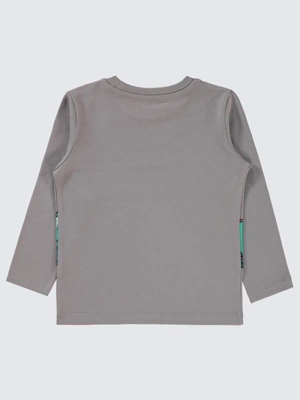Civil Boys Dino Baskılı 2-5 Yaş Sweatshirt - Gri2-3 Yaş - Image 1