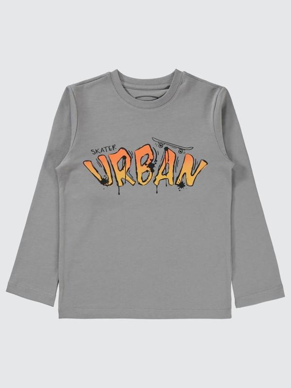 Civil Boys Urban Baskılı 6-9 Yaş Sweatshirt - Gri6-7 Yaş - Image 1
