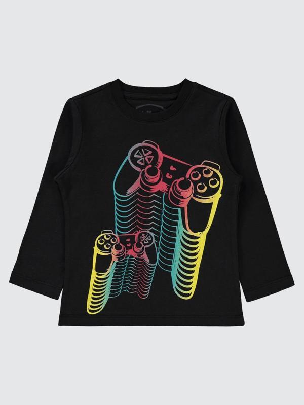 Civil Boys Gamer Baskılı 2-5 Yaş Sweatshirt - Siyah2-3 Yaş - Image 1