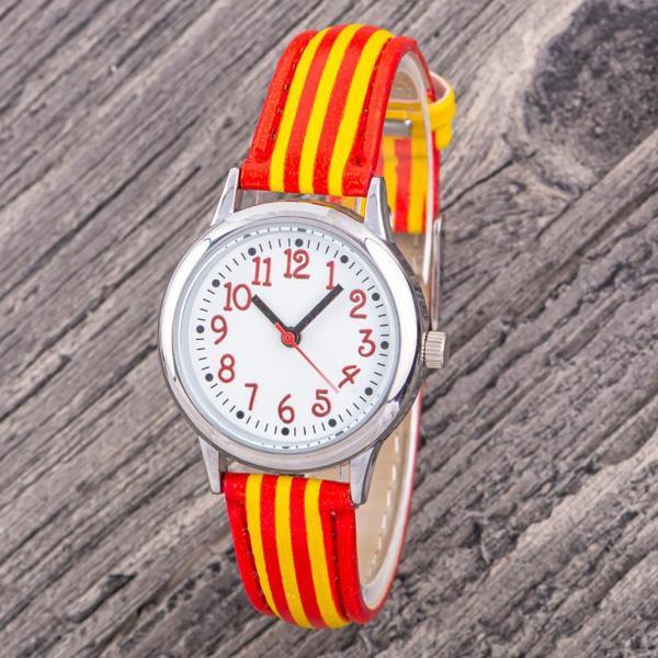 Pinkoli Sarı Kırmızı Renklere Gönül Vermiş Çocuk Kol Saati Taraftar Saati ST-304354 - Image 1
