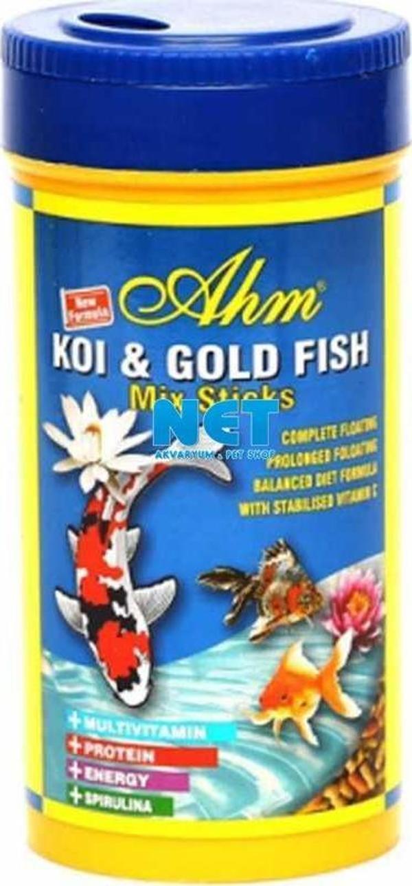 Ahm Koi Goldfish Mix Sticks 1000 ml   - Image 1