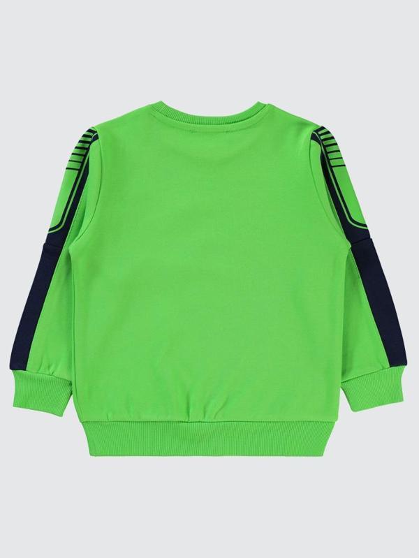 Civil Boys Always Ready Baskılı 2-5 Yaş Sweatshirt - Yeşil2-3 Yaş - Image 1