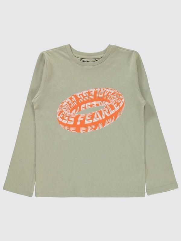 Civil Boys Fearless Baskılı 6-9 Yaş Sweatshirt - Gri8-9 Yaş - Image 1