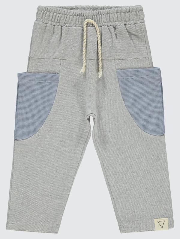 Civil Boys Cepleri Dalgalı Çizgi Desenli 2-5 Yaş Eşofman Altı - Mavi2-3 Yaş - Image 1