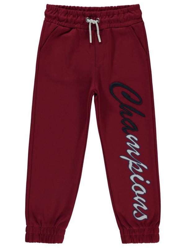 Civil Boys Champıons Baskılı 6-9 Yaş Eşofman Altı - Bordo9-10 Yaş - Image 1