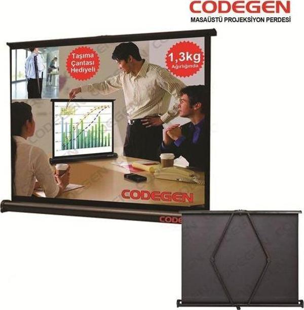 CODEGEN (MX-40) 81x61 MASAÜSTÜ PROJEKSİYON PERDESİ - Image 1