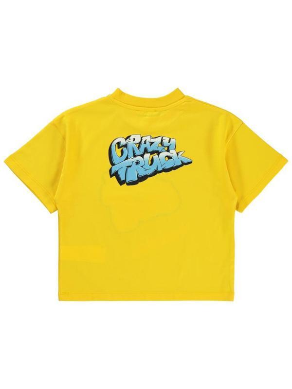 Civil Boys Crazy Truck Baskılı 2-5 Yaş Tişört - Sarı4-5 Yaş - Image 1