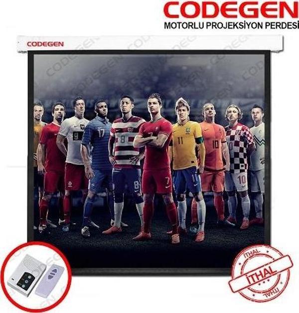 CODEGEN EX18 180x180 Motorlu Projeksiyon Perdesi - Image 1