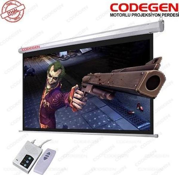 CODEGEN EX20 200x200 Motorlu Projeksiyon Perdesi - Image 1