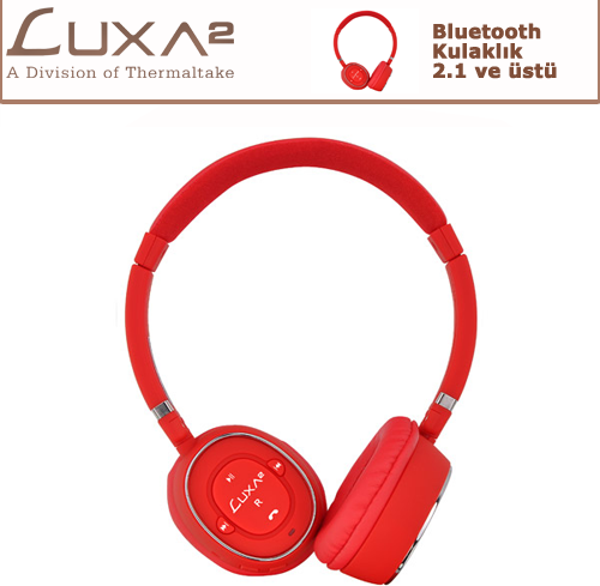 Luxa2 Bluetooth Kulaklık - Kırmızı - Image 1