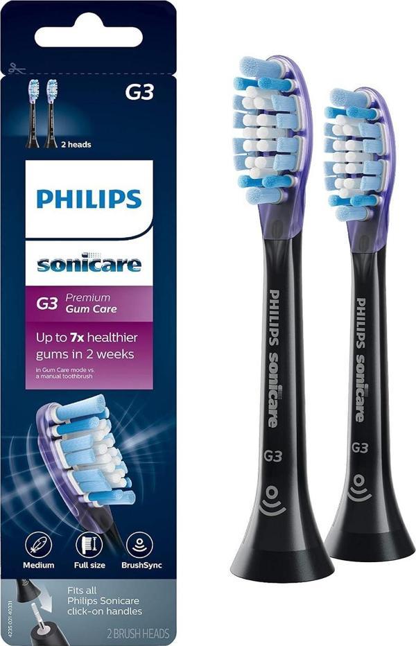 Philips Sonicare G3 Premium Diş Fırçası Başlıkları - 2 Adet - HX9052/95 - Image 1