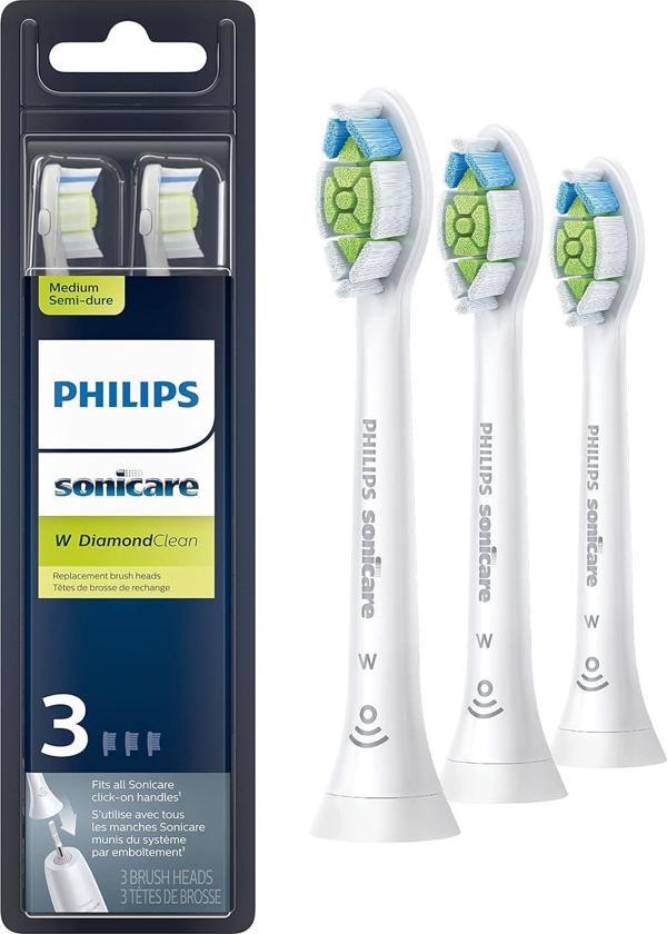 Philips Sonicare W DiamondClean Diş Fırçası Başlıkları - 3 Adet - HX6063/65 - Image 1