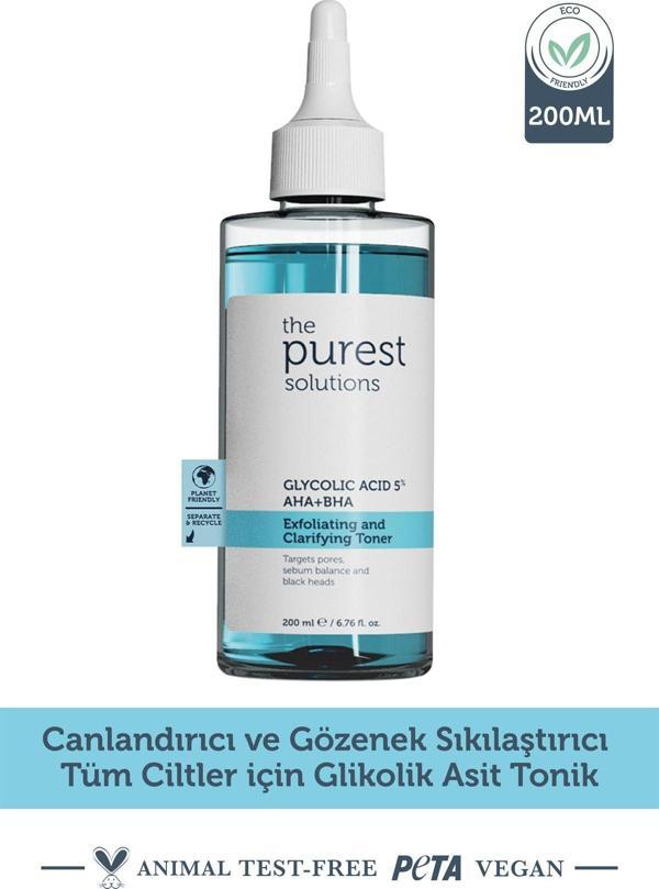 The Purest Solutions Canlandırıcı Ve Gözenek Sıkılaştırıcı Tüm Ciltler Için Glikolik Asit Tonik 200 ml. - Image 1