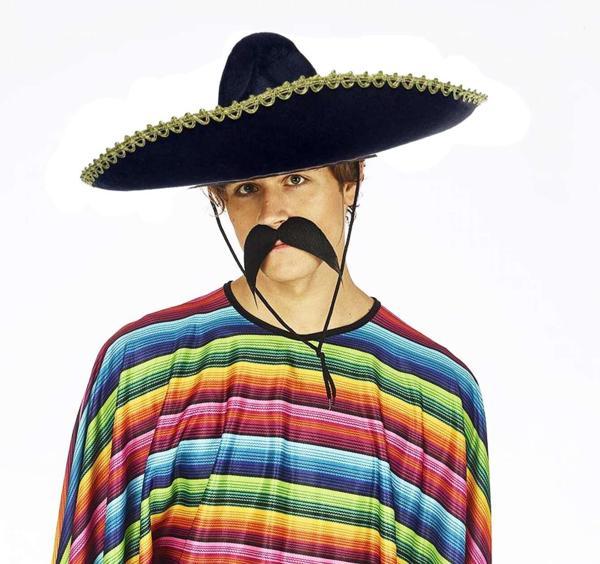 Sombrero Meksika Şapkası Altın Şeritli Yetişkin Boy  - Image 1