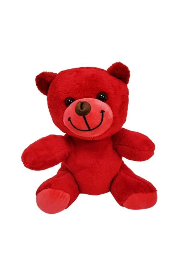Sevimli Kırmızı Oyuncak Peluş Ayıcık - Image 1