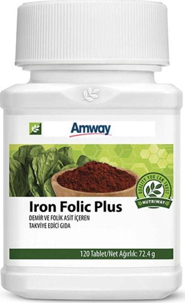 Amway Iron Folic Plus Demir Ve Folik Asit 120 Tablet - Image 1