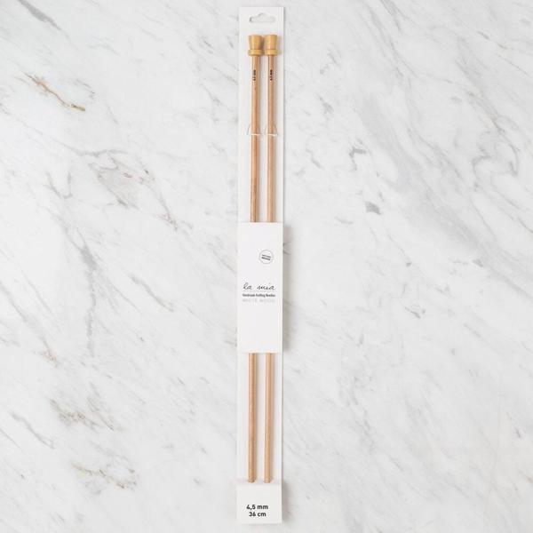 La Mia Whitewood 4.5 mm 36 cm Ahşap Örgü Şişi - Image 1