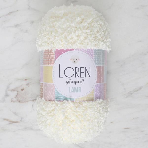 Loren Lamb Açık Krem El Örgü İpi - R019 - 34419 - Image 1