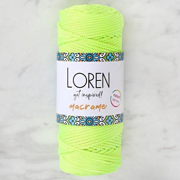 Loren Macrame Neon Sarı El Örgü İpi - L114 - Image 1