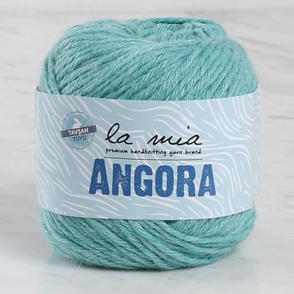 La Mia Angora 50gr Mint Yeşili El Örgü İpi - L130 - 33805 - Image 1