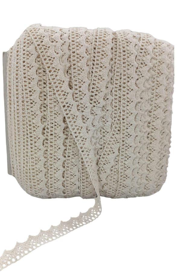 Kopanaki Dantel en 1,5 cm Krem 1 Metre - Image 1