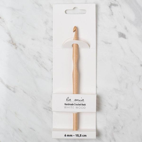 La Mia Whitewood 6 mm 15.5 cm Ahşap Yün Tığ - Image 1