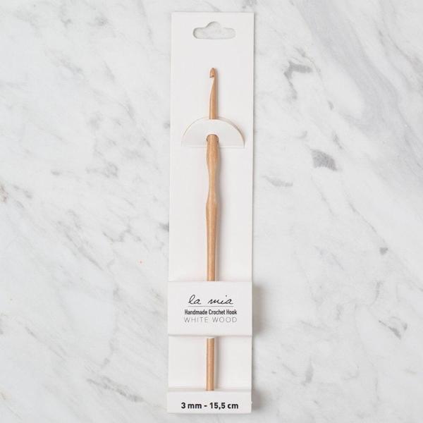 La Mia Whitewood 3 mm 15.5 cm Ahşap Yün Tığ - Image 1