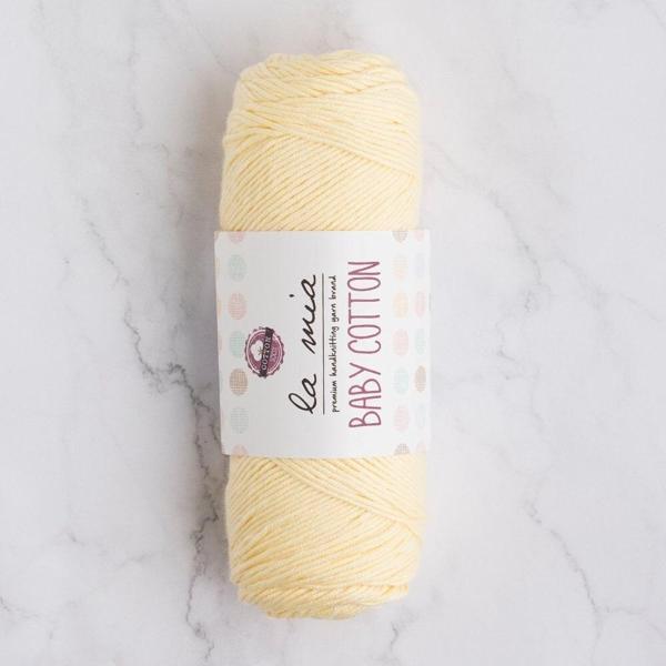 La Mia Baby Cotton Bebe Sarı El Örgü İpi - L028 - 33626 - Image 1