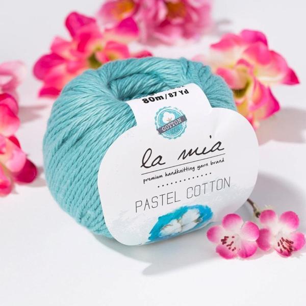 La Mia Pastel Cotton Mavi El Örgü İpi - L053 - 33618 - Image 1