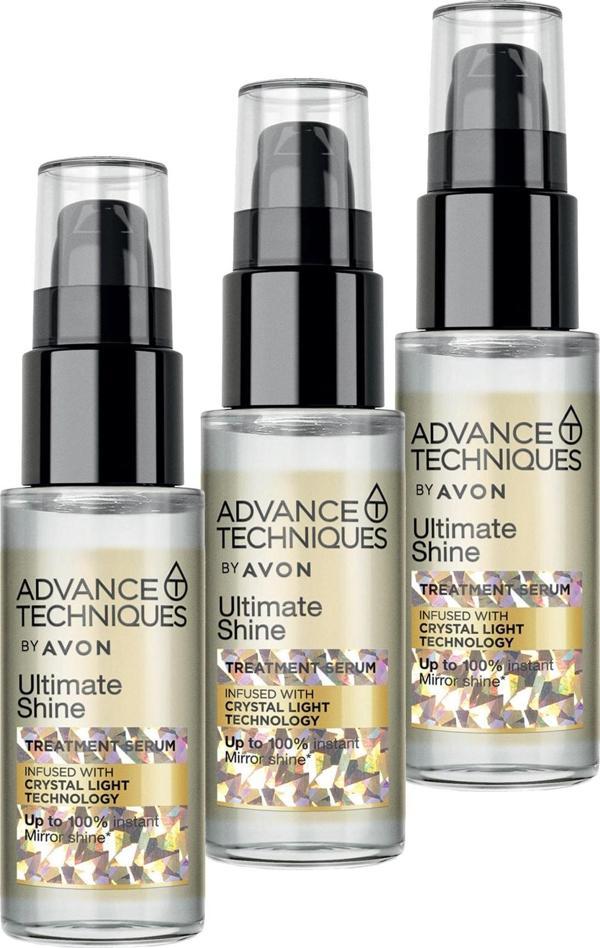 AVON Advance Techniques Parlaklık Veren Saç Serumu 30 Ml. Üçlü Set - Image 1