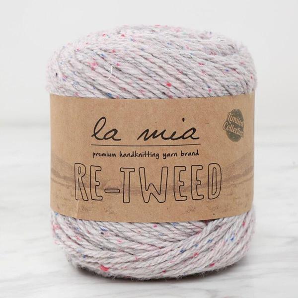 La Mia Re-Tweed Açık Gri Melanj El Örgü İpi - L156 - Image 1