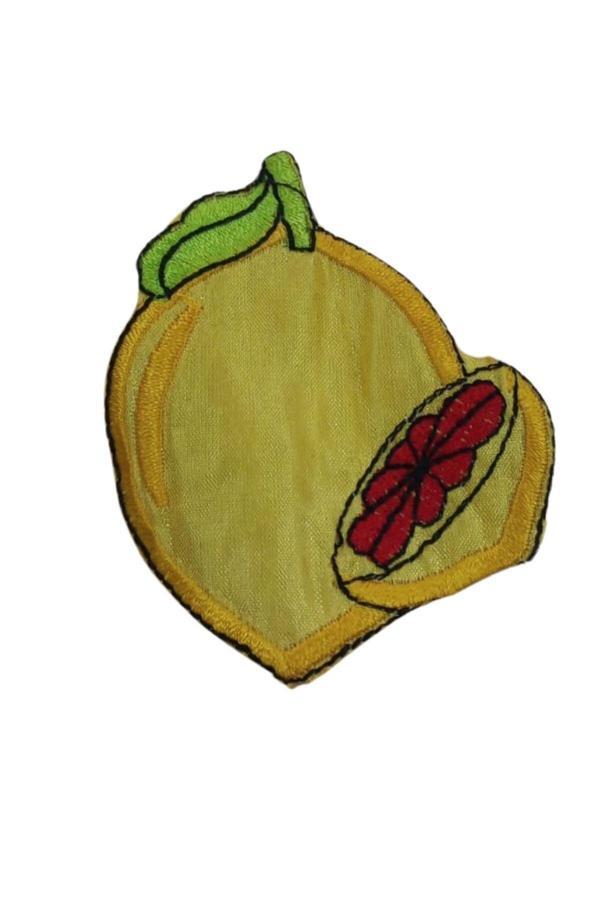 Aplike Ütü İle Yapışan Limon Desen - Image 1