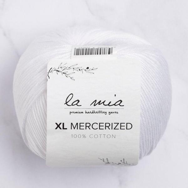 La Mia XL Mercerized Beyaz El Örgü İpi - 2 - 33759 - Image 1