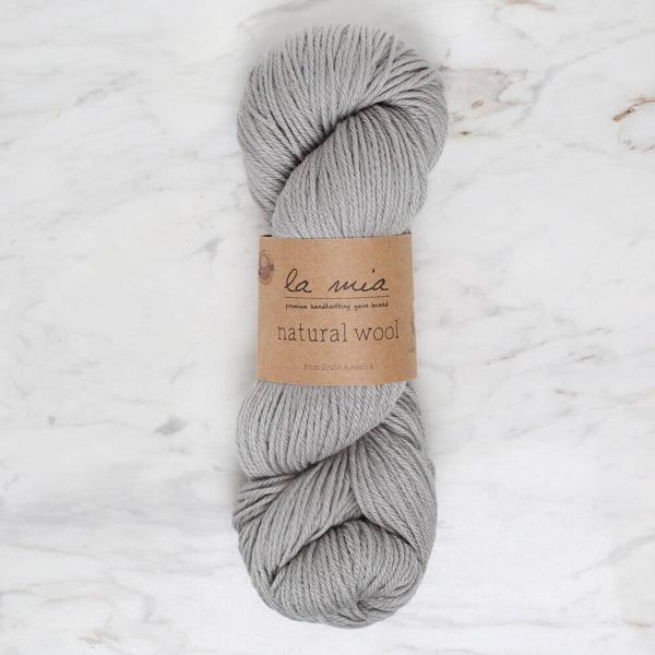 La Mia Natural Wool Gri El Örgü İpi - L946 - 34396 - Image 1