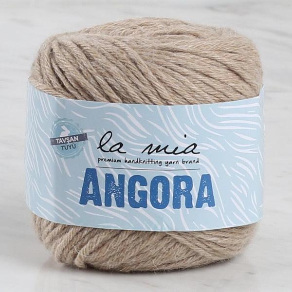 La Mia Angora 50gr Açık Kahve El Örgü İpi - L098 - 33806 - Image 1