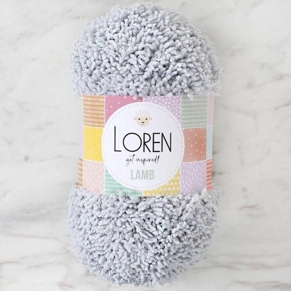 Loren Lamb Gri El Örgü İpi - R020 - 34422 - Image 1