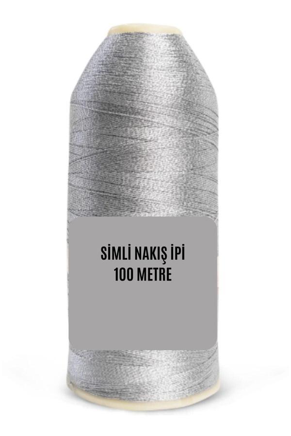 Nakış Simi 100 Metre Gümüş - Image 1