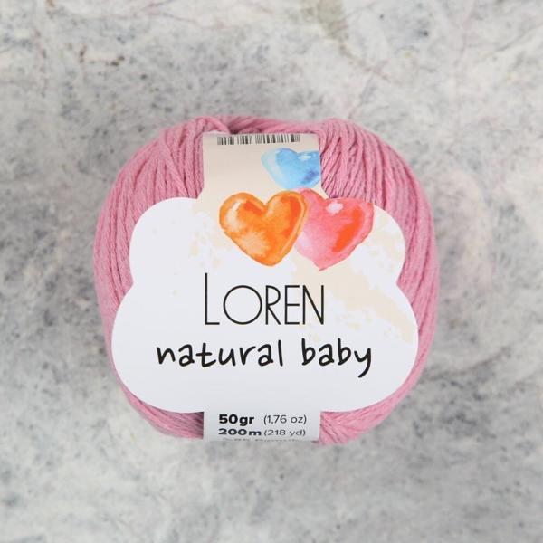 Loren Natural Baby Pembe El Örgü İpi - R100 - Image 1