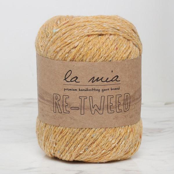 La Mia Re-Tweed Sarı Melanj El Örgü İpi - L124 - 34413 - Image 1