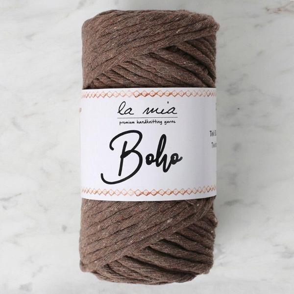 La Mia Boho Koyu Kahve Büküm Makrome İpi - L158 - 33996 - Image 1