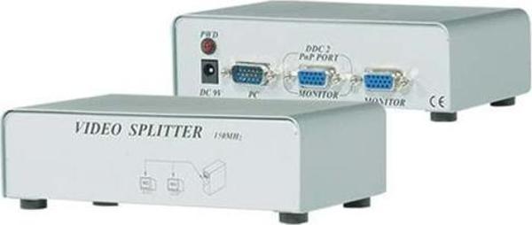 S-LINK 2port SL-2502 2x 15pin DSub 1920x1440 250mhz Vga,Video Splitter - Image 1