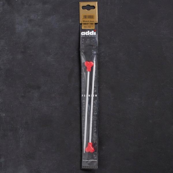 Addi Kalpli 4,5mm 20cm Klasik Alüminyum Örgü Şişi  - Image 1