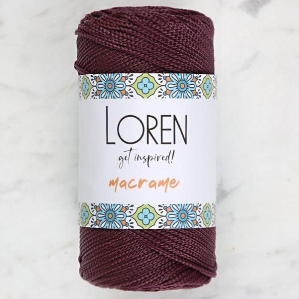 Loren Macrame Koyu Bordo El Örgü İpi - RM115 - Image 1